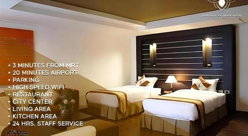 The Heritage Sathorn Suite Hotel Banguecoque Exterior foto